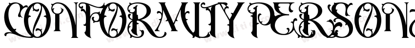 CONFORMITY PERSONAL字体转换
